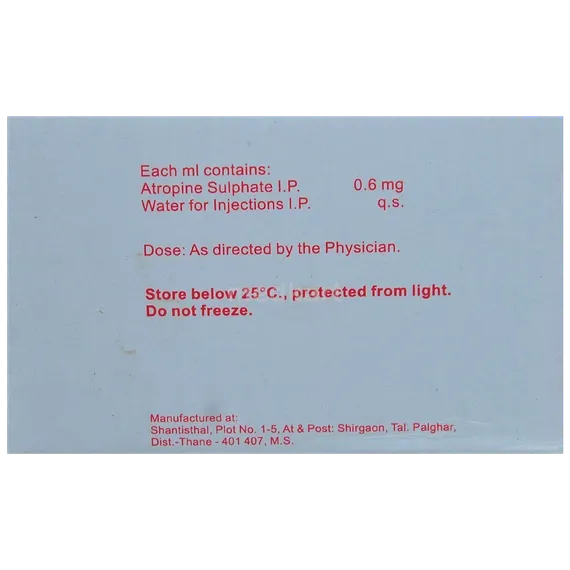 tropine injection(atropine) 1 ml